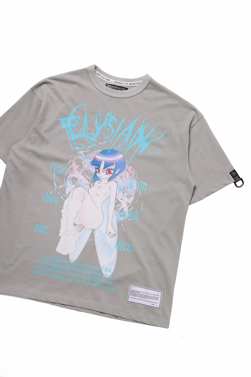 beauty : beast ESSENTIAL GRAPHIC LINE TEE (TINK / LIGHT MOCHA) - Image 10
