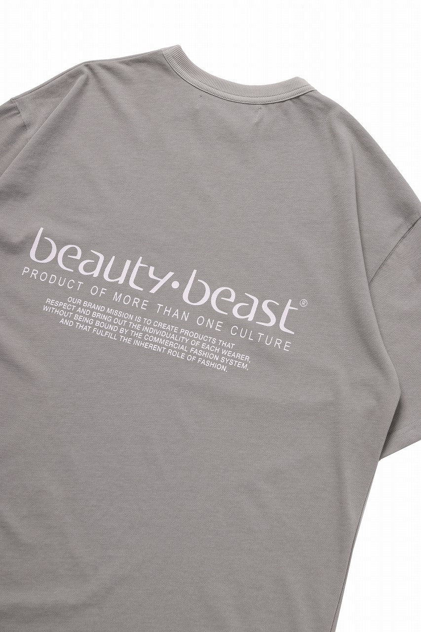 beauty : beast ESSENTIAL GRAPHIC LINE TEE (TINK / LIGHT MOCHA) - Image 13