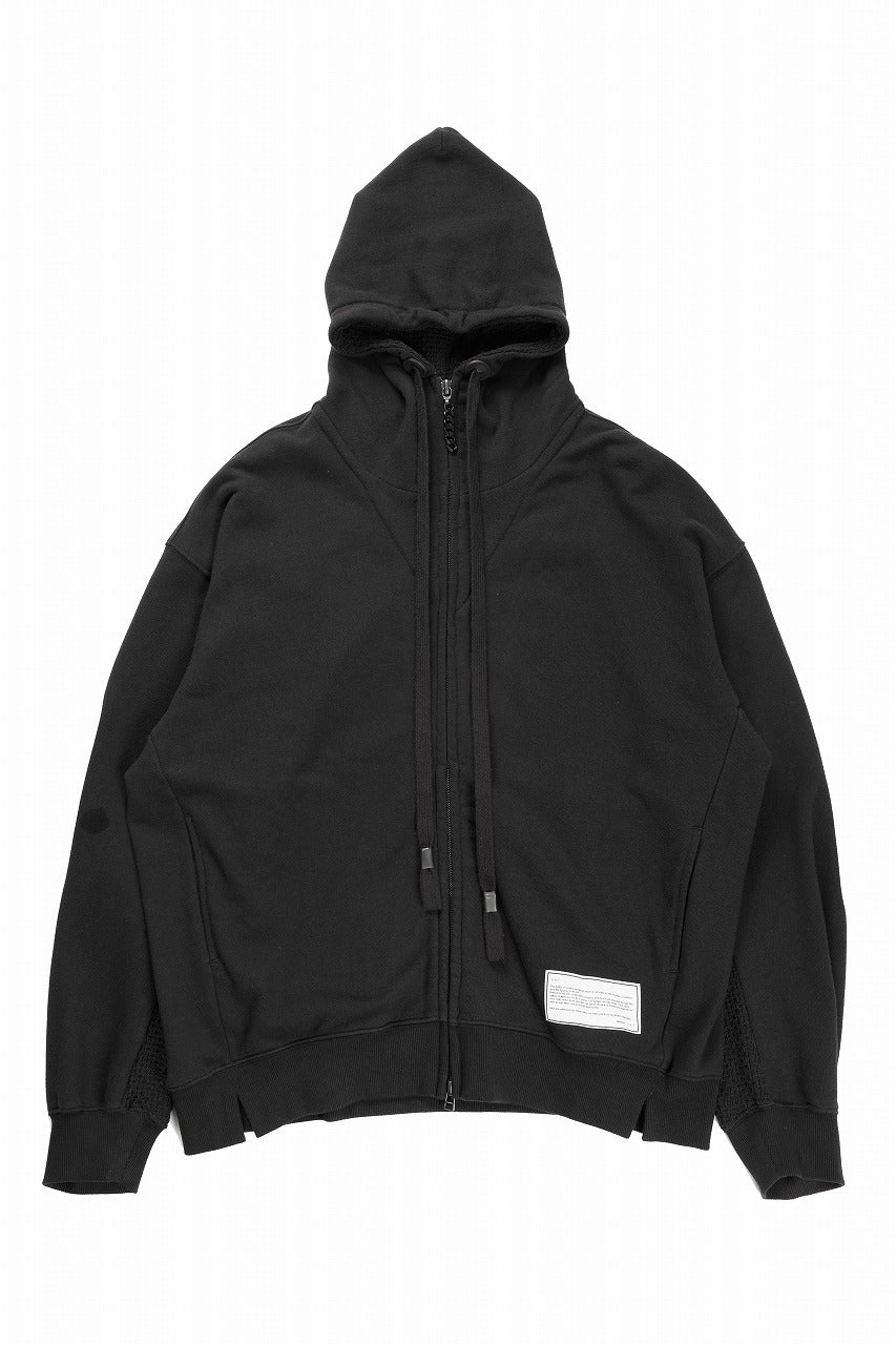 beauty : beast FRONT ZIP HOODIE (BLACK) - Image 2