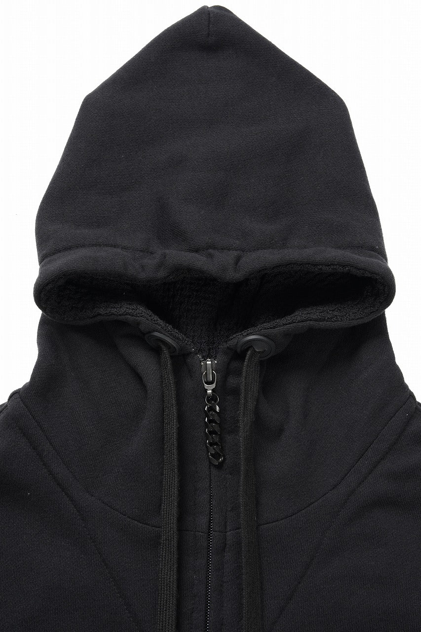 beauty : beast FRONT ZIP HOODIE (BLACK) - Image 6