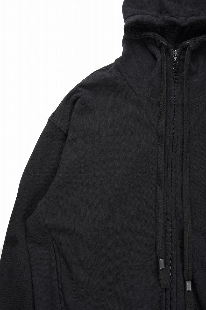beauty : beast FRONT ZIP HOODIE (BLACK) - Image 8