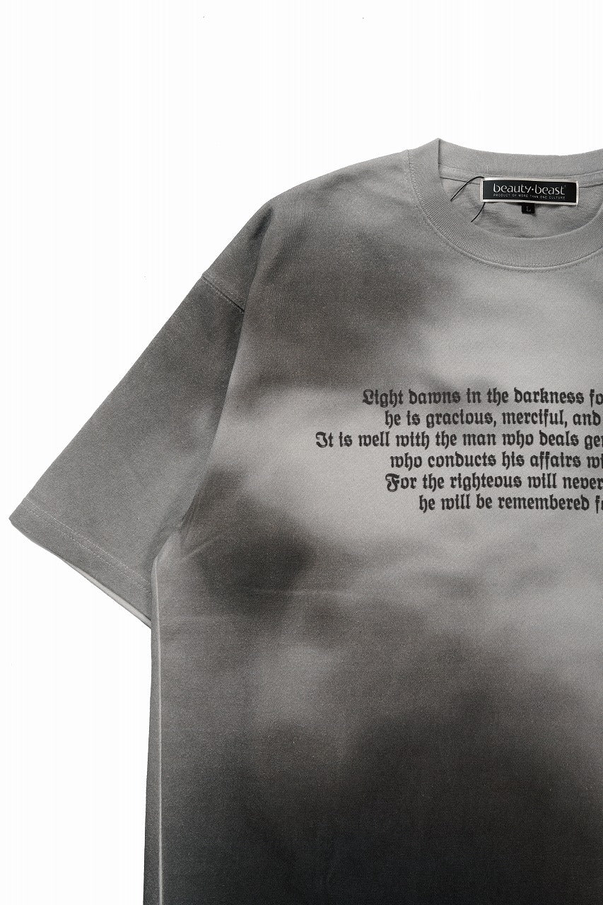 beauty : beast Full-surface S/S TEE (RAVEN / BEIGE PRINT) - Image 11
