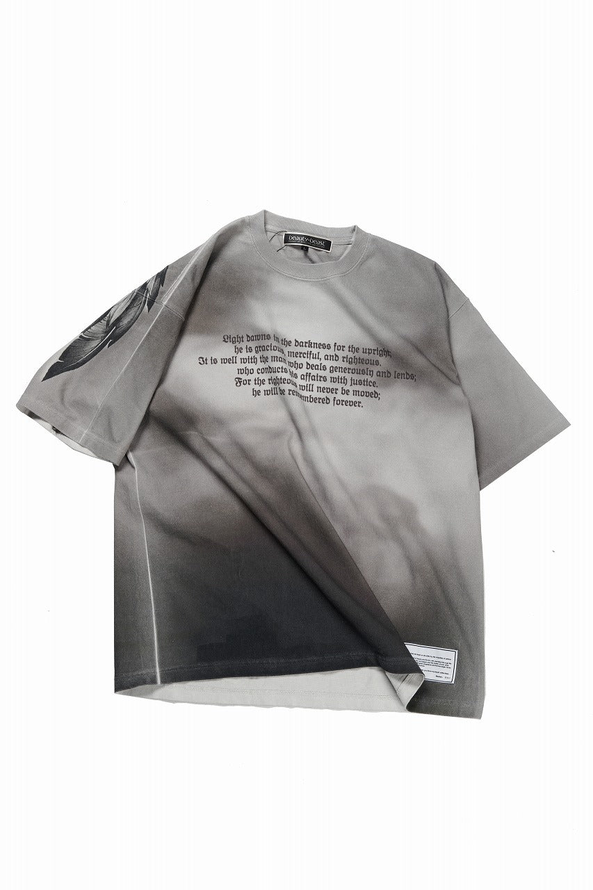 beauty : beast Full-surface S/S TEE (RAVEN / BEIGE PRINT) - Image 3