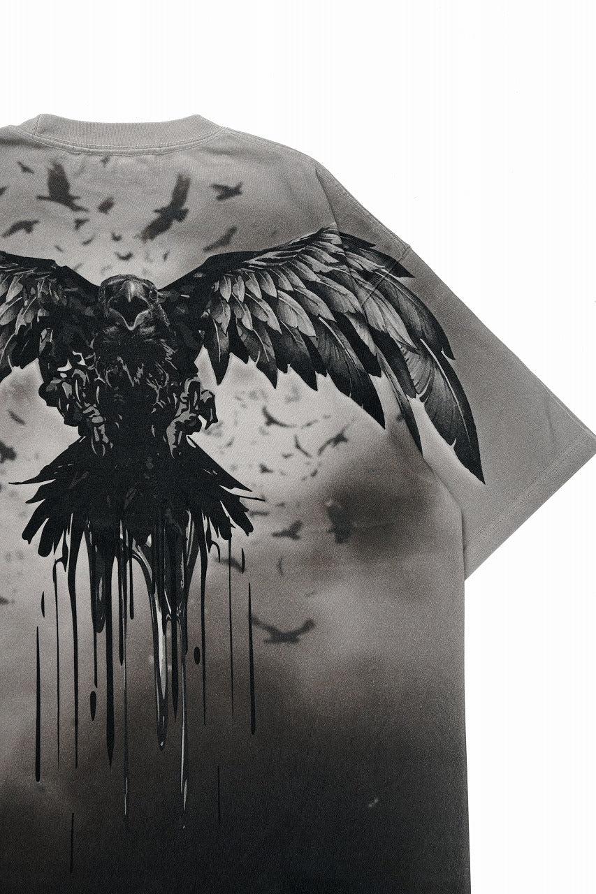 beauty : beast Full-surface S/S TEE (RAVEN / BEIGE PRINT) - Image 4