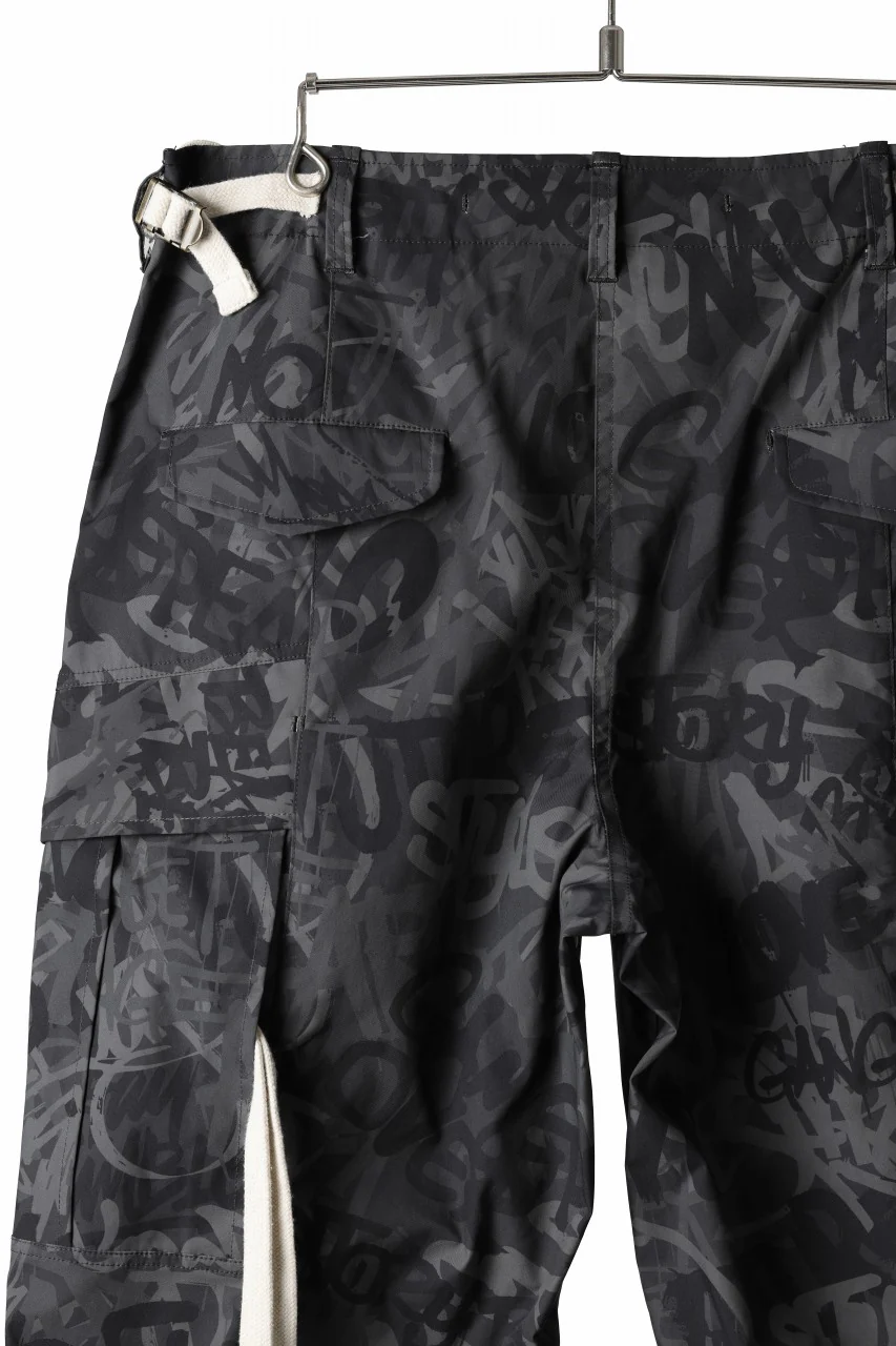 beauty : beast GRAFFITI CAMO BDU CARGO PANT (G.BLACK) - Image 10