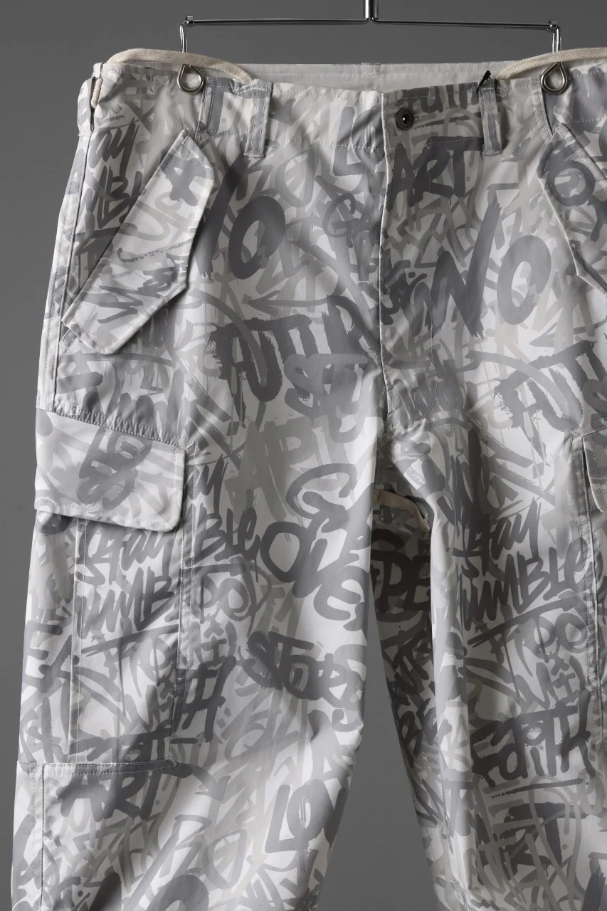 beauty : beast GRAFFITI CAMO BDU CARGO PANT (G.WHITE) - Image 5