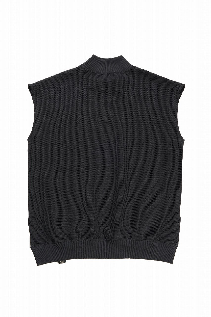 beauty : beast HIGH-NECK SLEEVELESS PULLOVER (BLACK) - Image 3