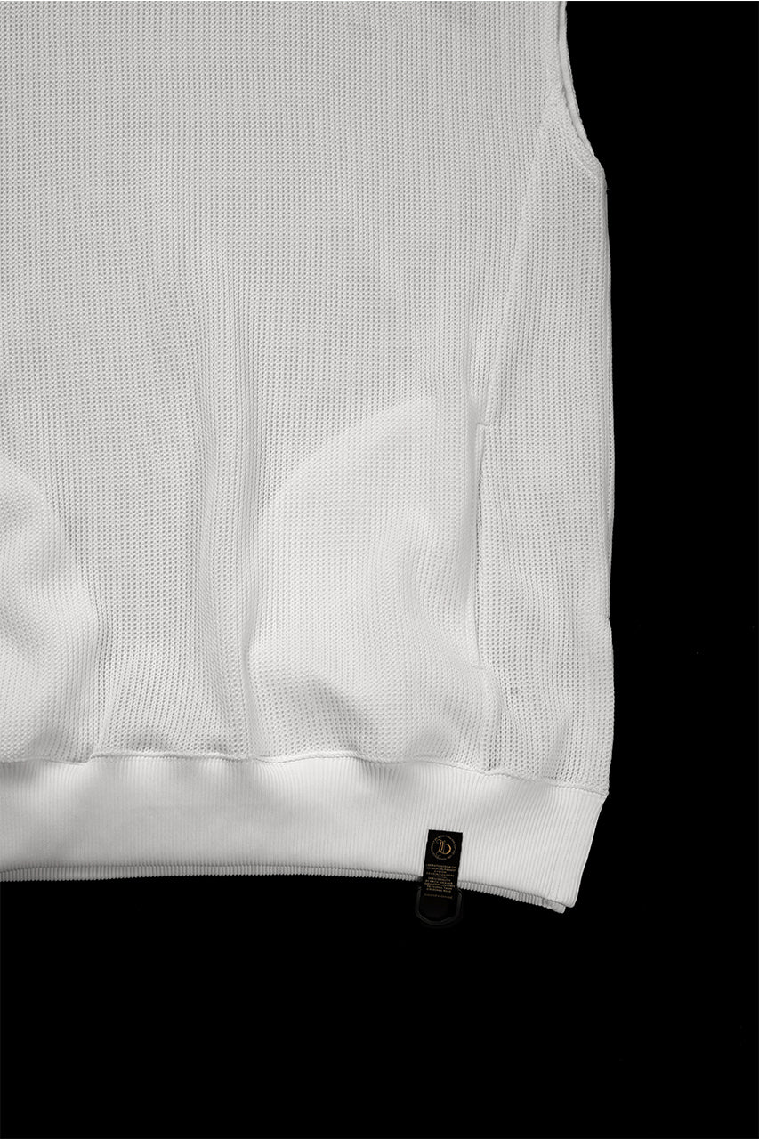 beauty : beast HIGH-NECK SLEEVELESS PULLOVER (WHITE) - Image 4
