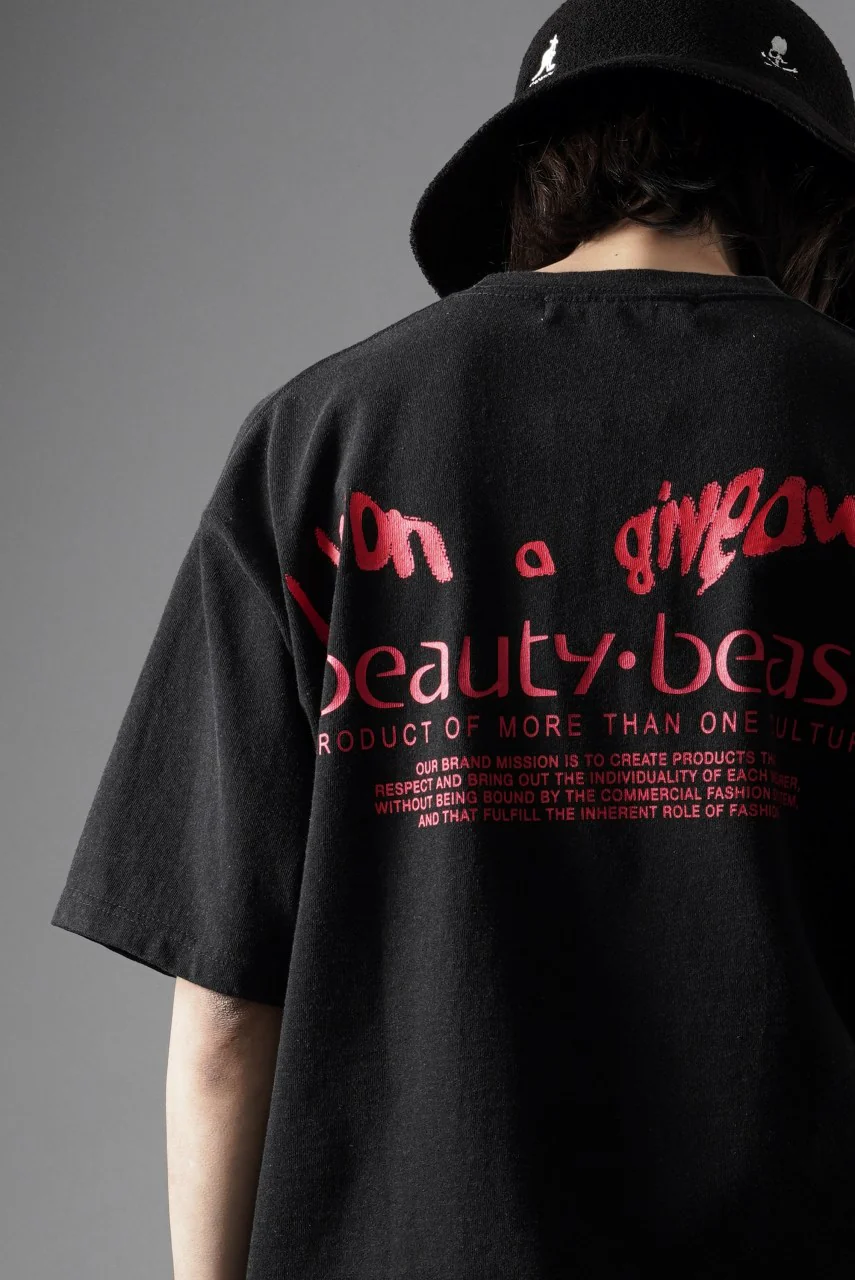 beauty:beast × IWG ESS GRAPHIC PRINT TEE / 9.1oz MAGNUM (TINK / SUMI BLACK) - Image 13