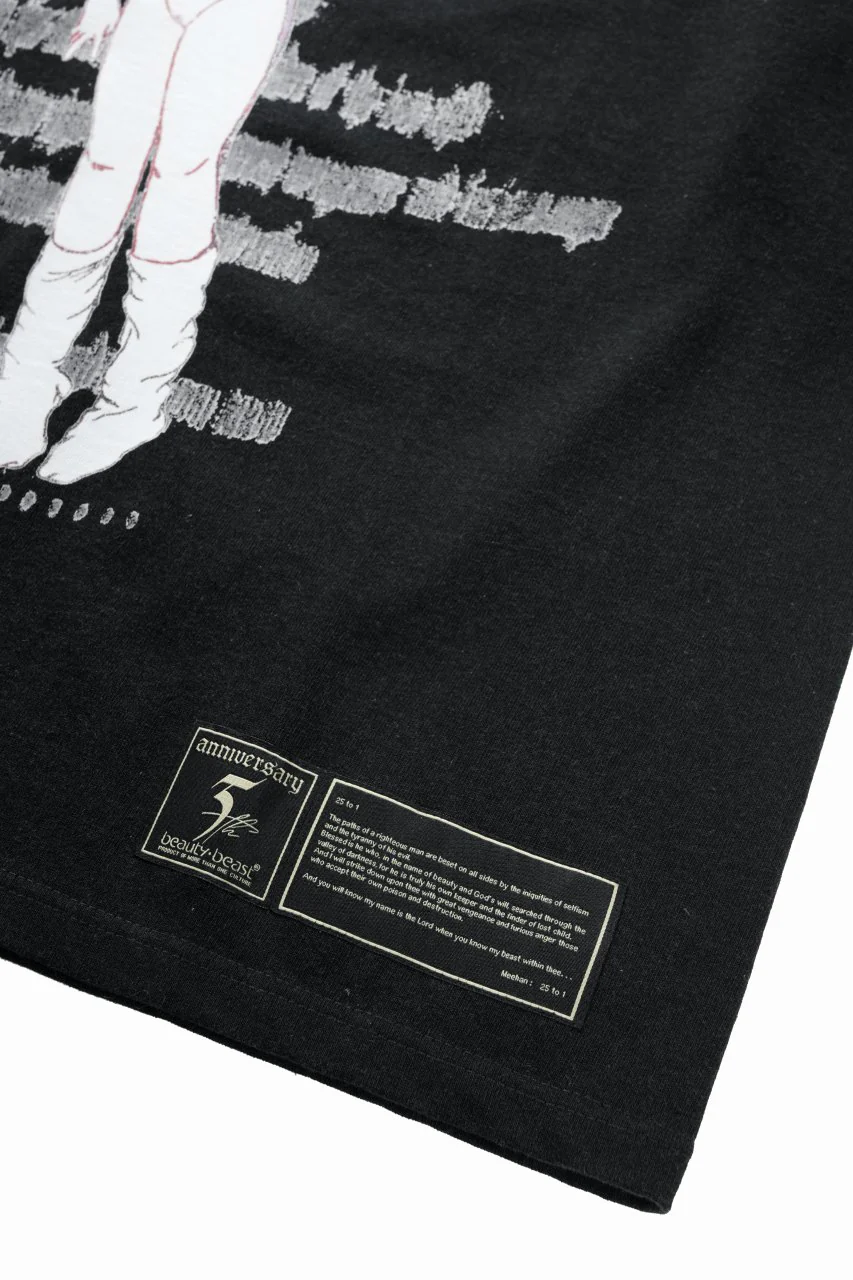 beauty:beast × IWG ESS GRAPHIC PRINT TEE / 9.1oz MAGNUM (TINK / SUMI BLACK) - Image 5