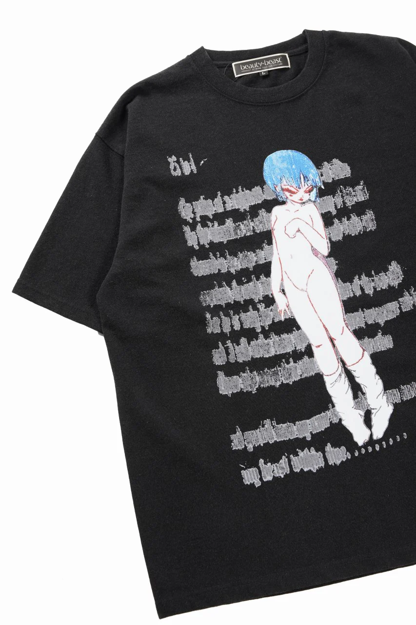 beauty:beast × IWG ESS GRAPHIC PRINT TEE / 9.1oz MAGNUM (TINK / SUMI BLACK) - Image 6