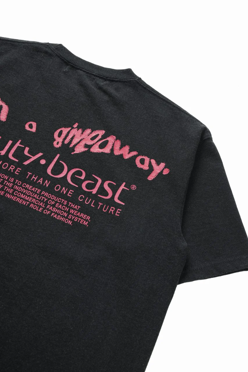 beauty:beast × IWG ESS GRAPHIC PRINT TEE / 9.1oz MAGNUM (TINK / SUMI BLACK) - Image 7