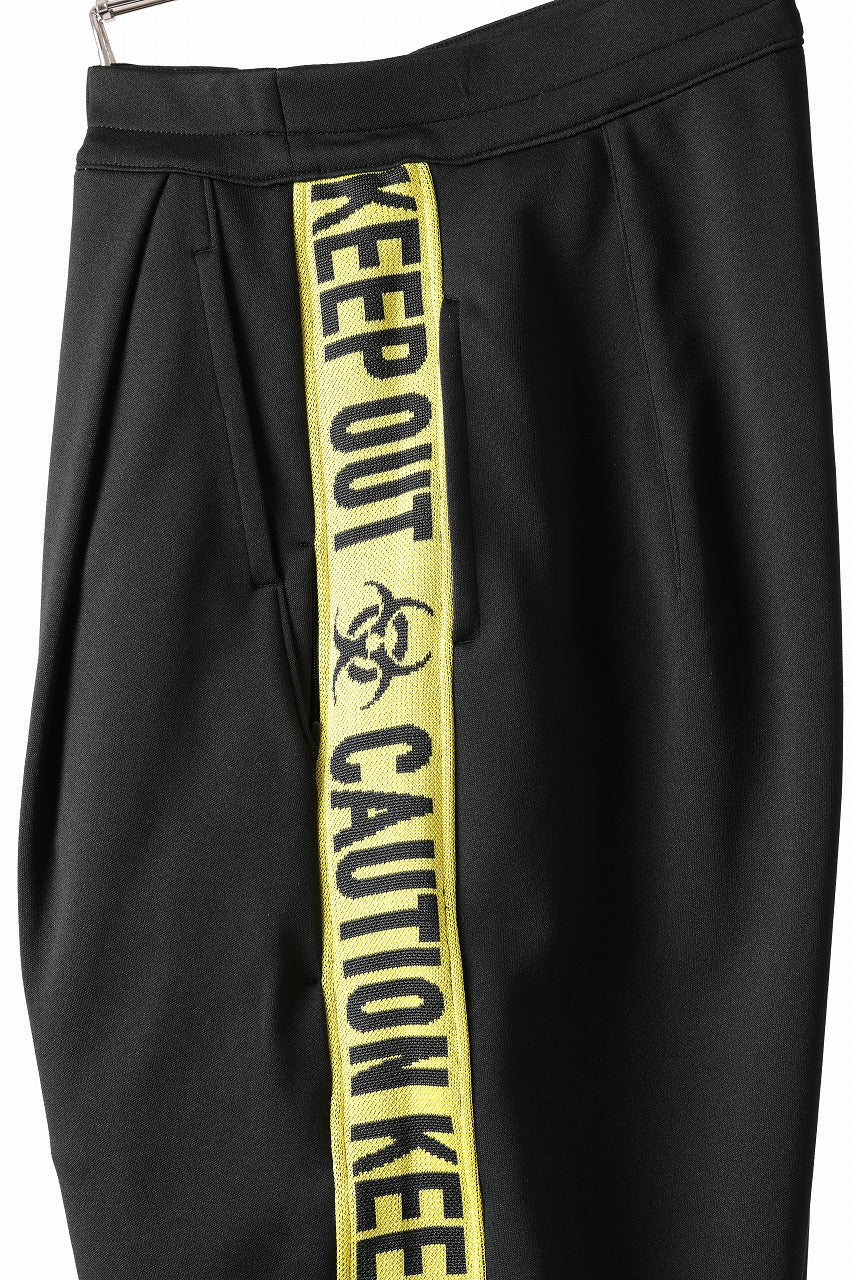 beauty : beast ”KEEP OUT” BOMTEMPS TRACK PANTS (BLACK x YELLOW) - Image 12