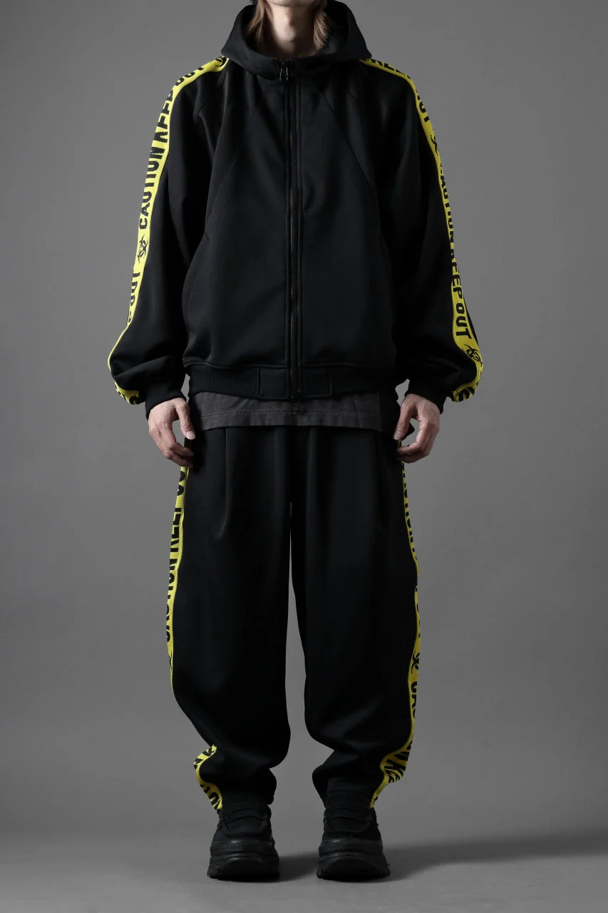 beauty : beast ”KEEP OUT” BOMTEMPS TRACK PANTS (BLACK x YELLOW) - Image 13
