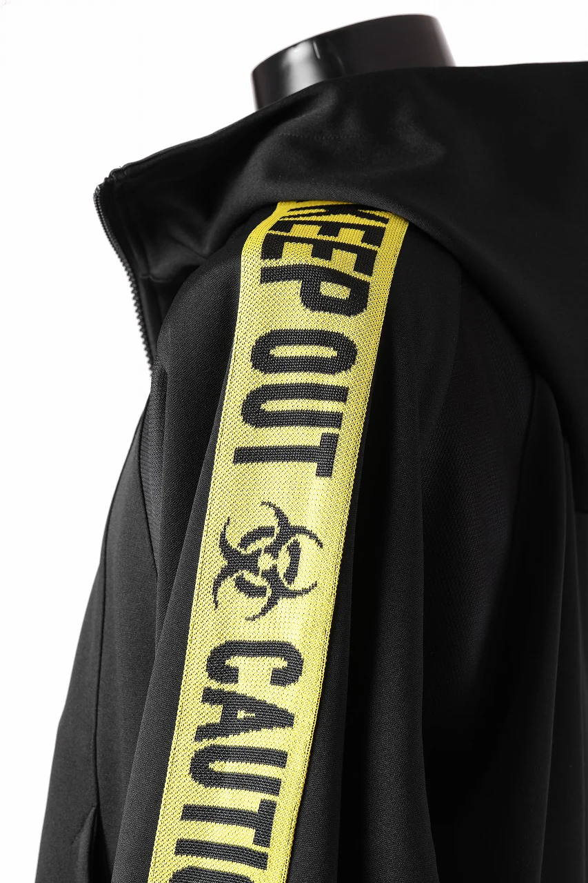 beauty : beast ”KEEP OUT” DOLMAN / HOODED TRACK JACKET (BLACK x YELLOW) - Image 11
