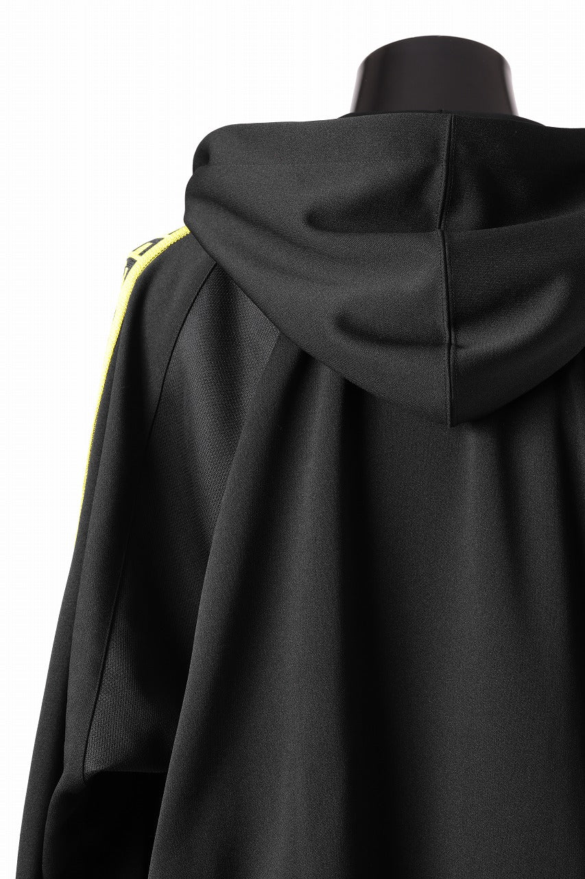 beauty : beast ”KEEP OUT” DOLMAN / HOODED TRACK JACKET (BLACK x YELLOW) - Image 12