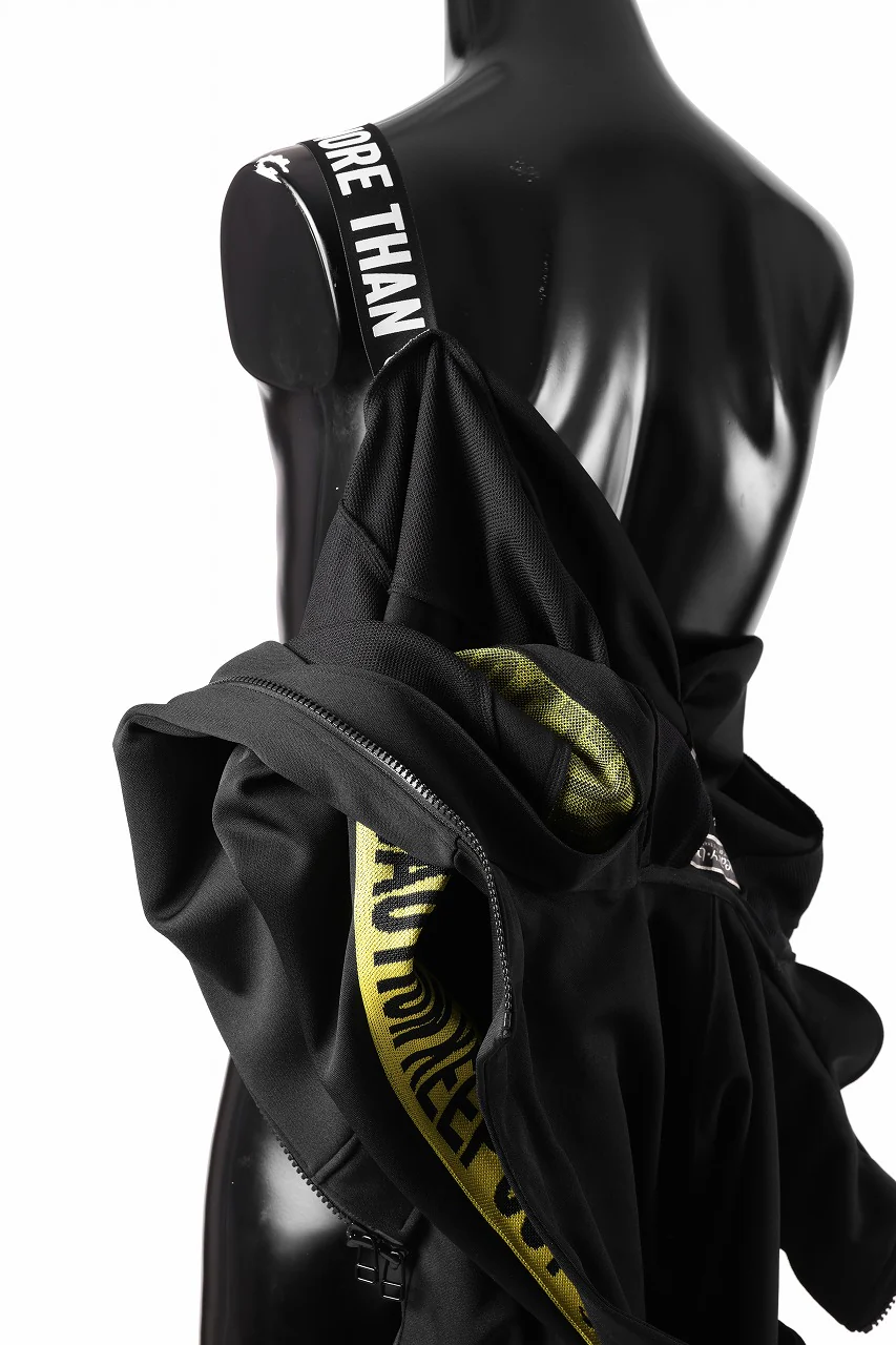 beauty : beast ”KEEP OUT” DOLMAN / HOODED TRACK JACKET (BLACK x YELLOW) - Image 14