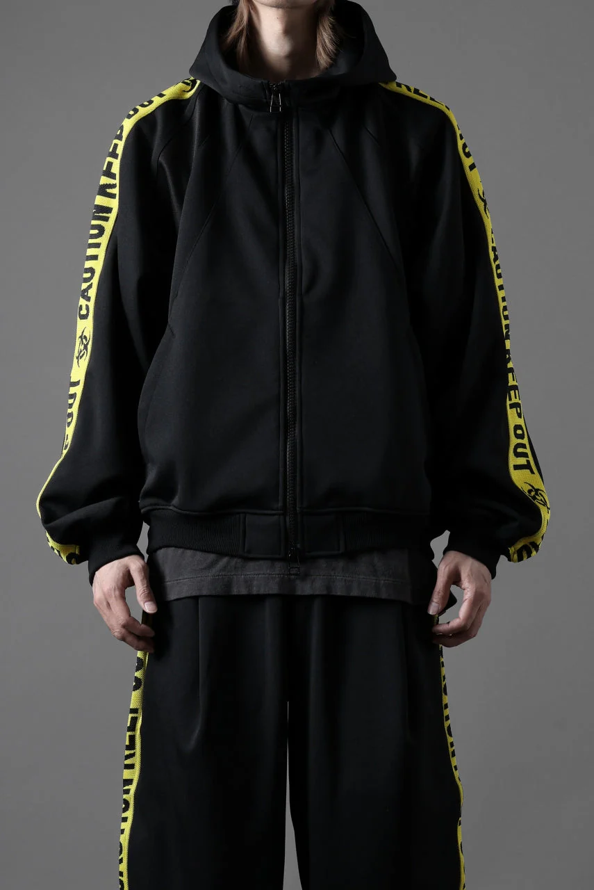 beauty : beast ”KEEP OUT” DOLMAN / HOODED TRACK JACKET (BLACK x YELLOW) - Image 17