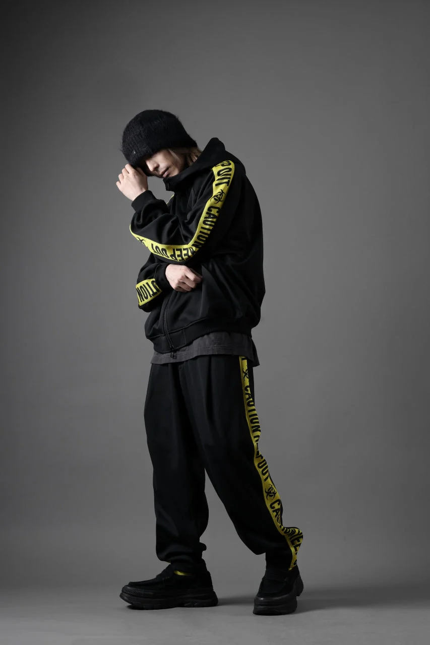 beauty : beast ”KEEP OUT” DOLMAN / HOODED TRACK JACKET (BLACK x YELLOW) - Image 18