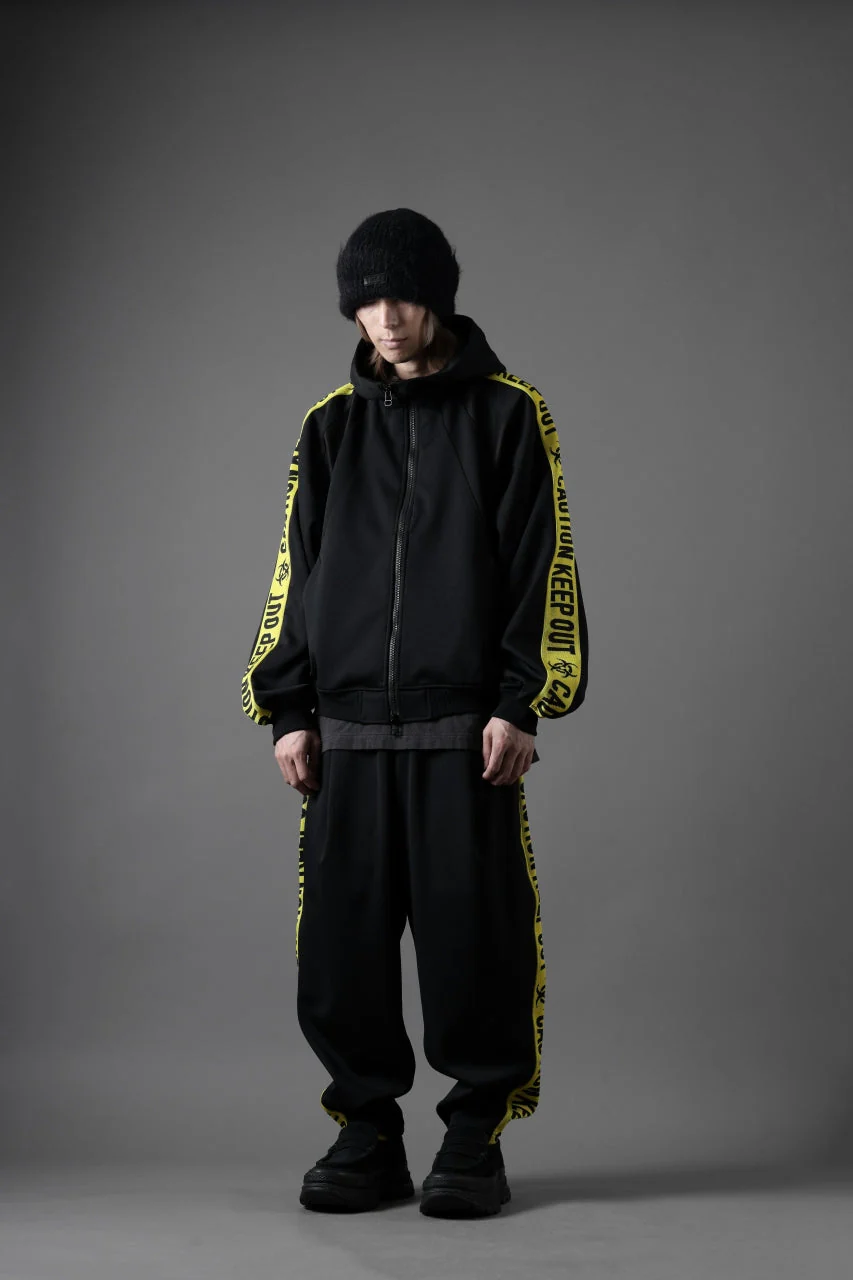 beauty : beast ”KEEP OUT” DOLMAN / HOODED TRACK JACKET (BLACK x YELLOW) - Image 19