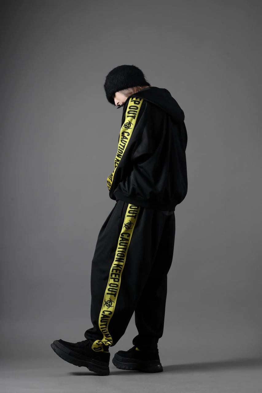 beauty : beast ”KEEP OUT” DOLMAN / HOODED TRACK JACKET (BLACK x YELLOW) - Image 22
