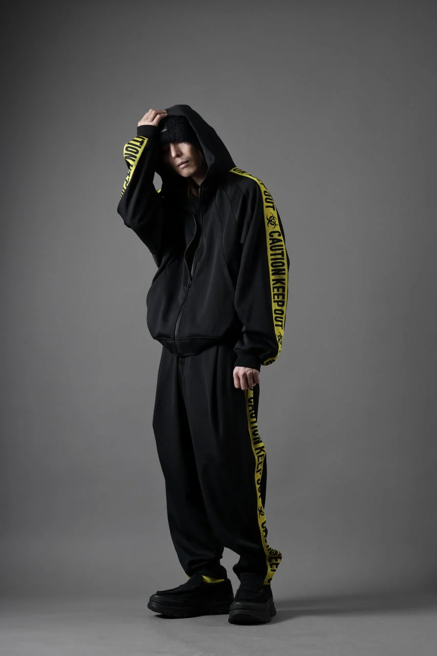 beauty : beast ”KEEP OUT” DOLMAN / HOODED TRACK JACKET (BLACK x YELLOW) - Image 23