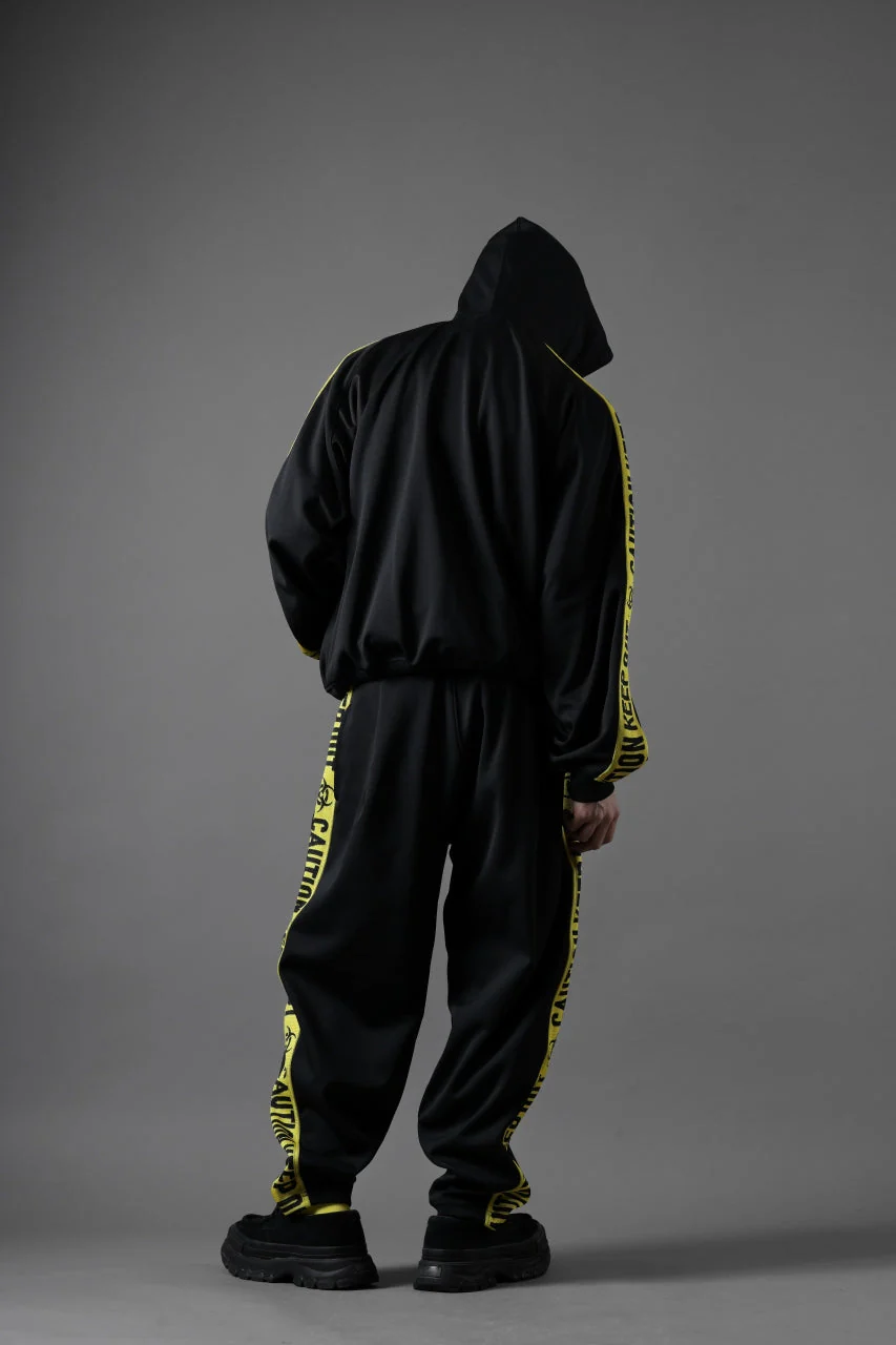 beauty : beast ”KEEP OUT” DOLMAN / HOODED TRACK JACKET (BLACK x YELLOW) - Image 24