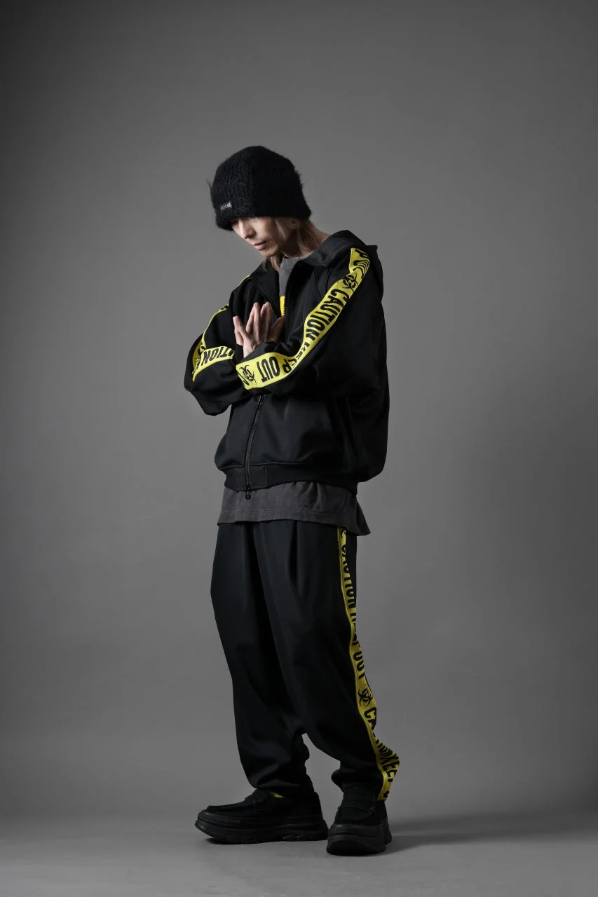beauty : beast ”KEEP OUT” DOLMAN / HOODED TRACK JACKET (BLACK x YELLOW) - Image 25