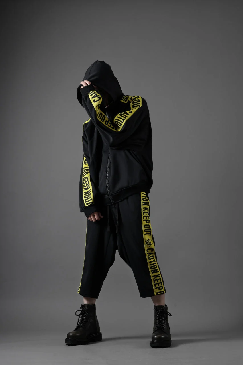 beauty : beast ”KEEP OUT” DOLMAN / HOODED TRACK JACKET (BLACK x YELLOW) - Image 26