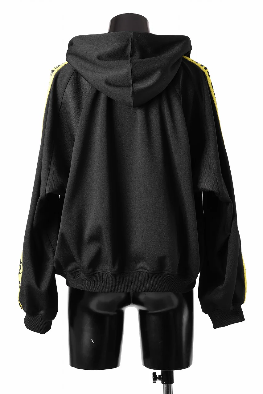 beauty : beast ”KEEP OUT” DOLMAN / HOODED TRACK JACKET (BLACK x YELLOW) - Image 5