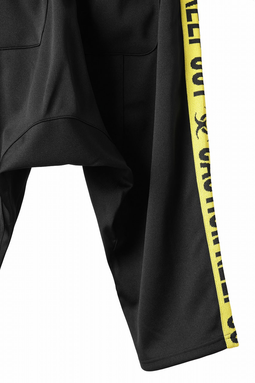 beauty : beast ”KEEP OUT” SARROUEL CROPPED TRACK PANTS (BLACK x YELLOW) - Image 10