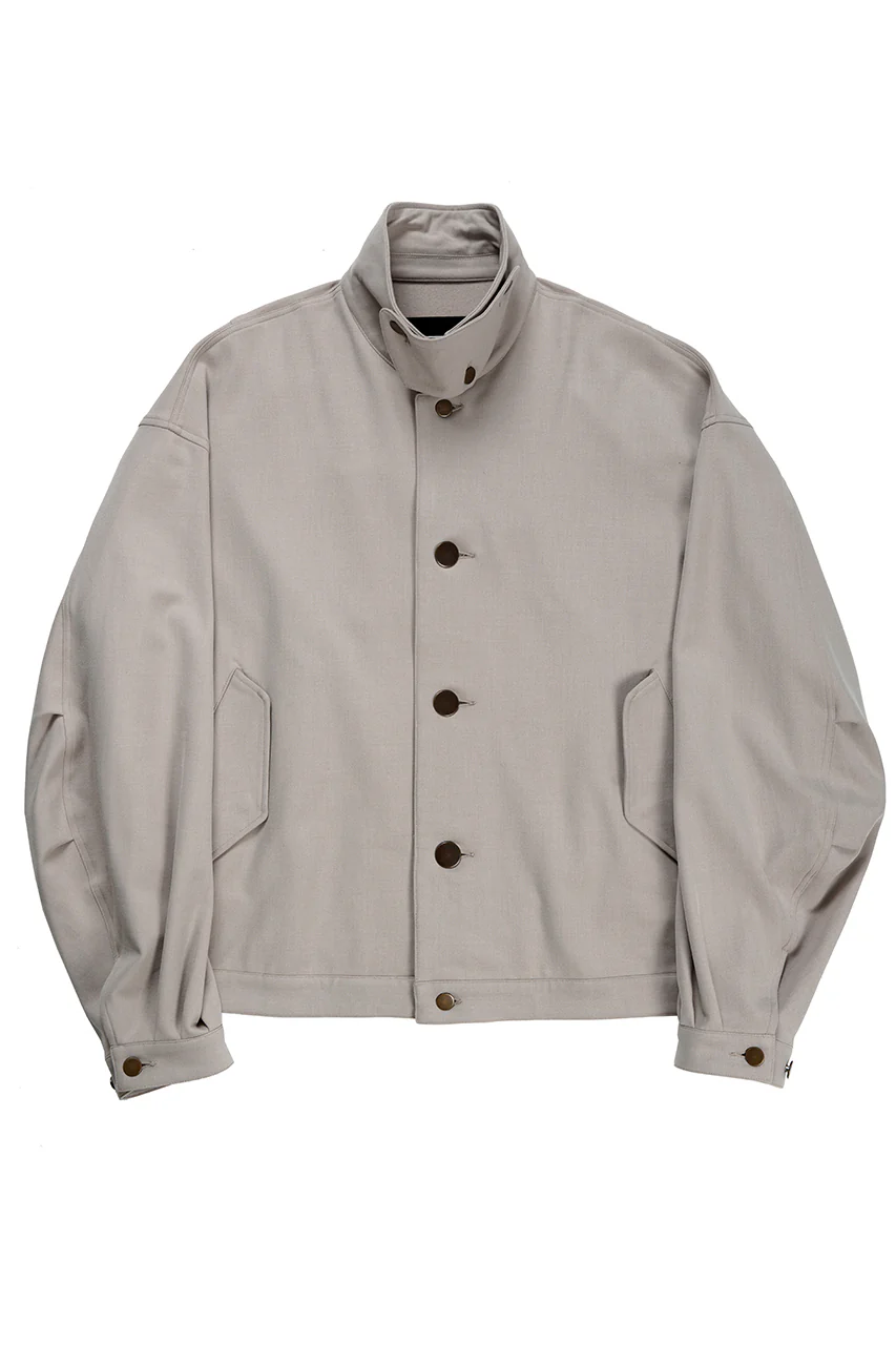 beauty : beast LAPEL COLLAR SHIRTS JACKET (BEIGE)