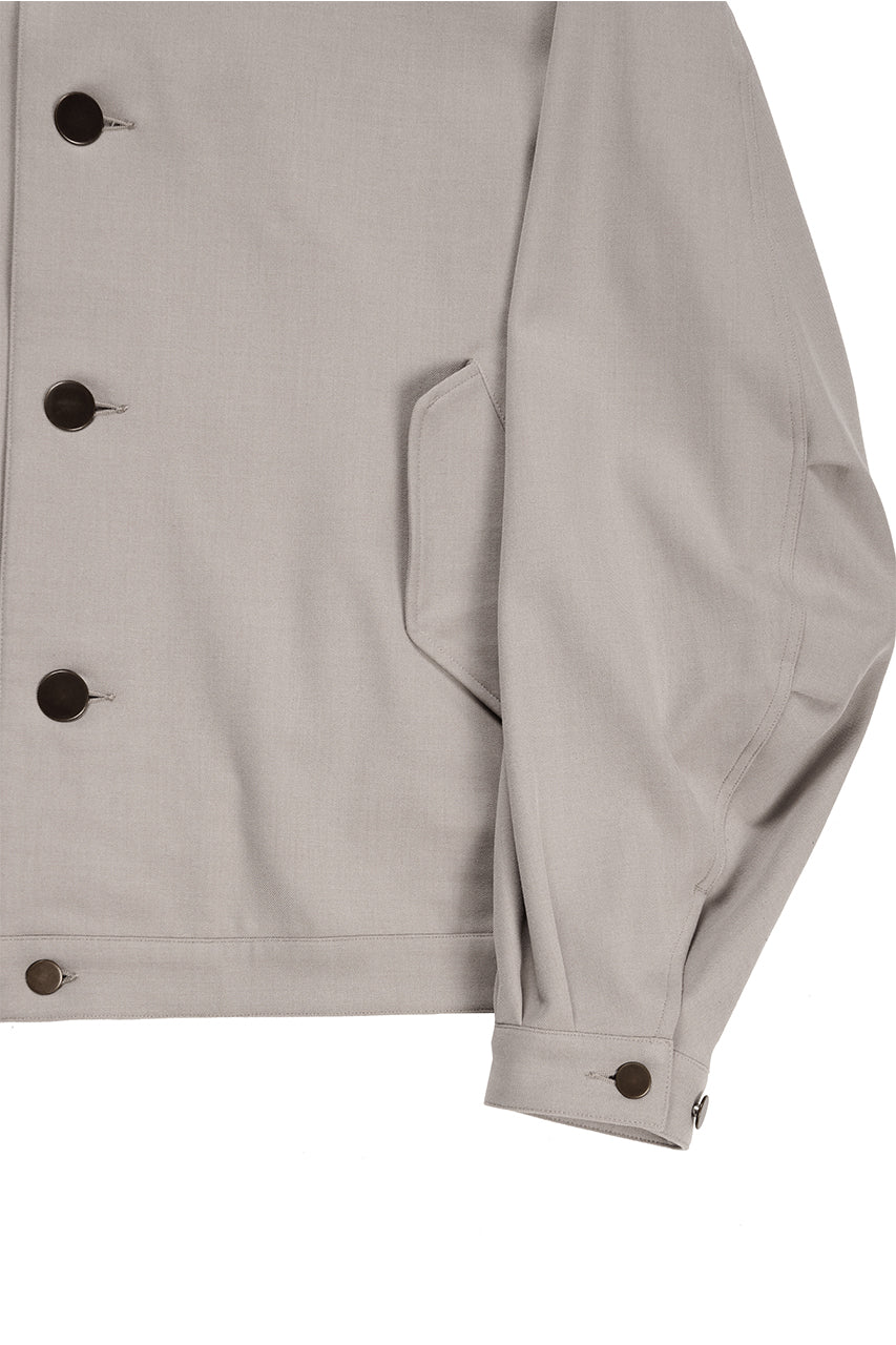 beauty : beast LAPEL COLLAR SHIRTS JACKET (BEIGE) - Image 6