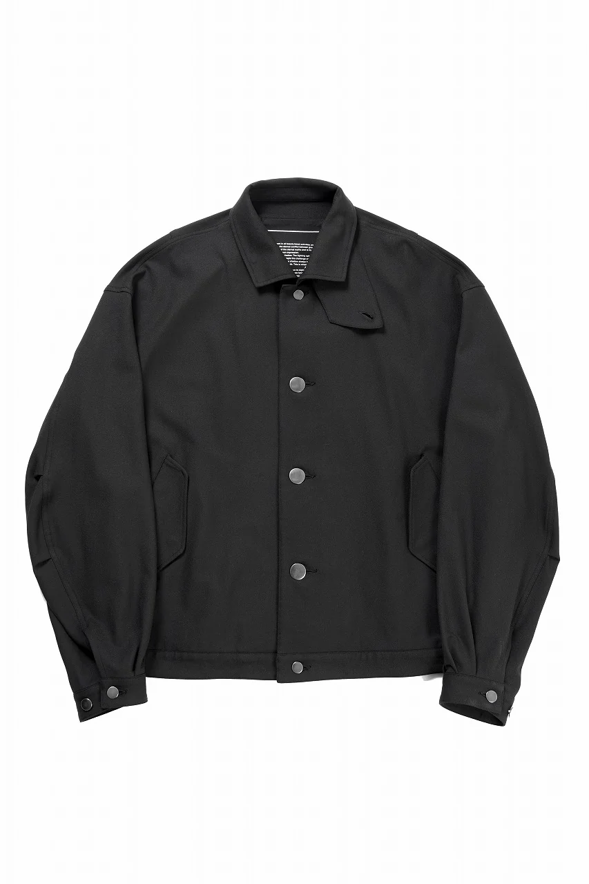 beauty : beast LAPEL COLLAR SHIRTS JACKET (BLACK) - Image 3