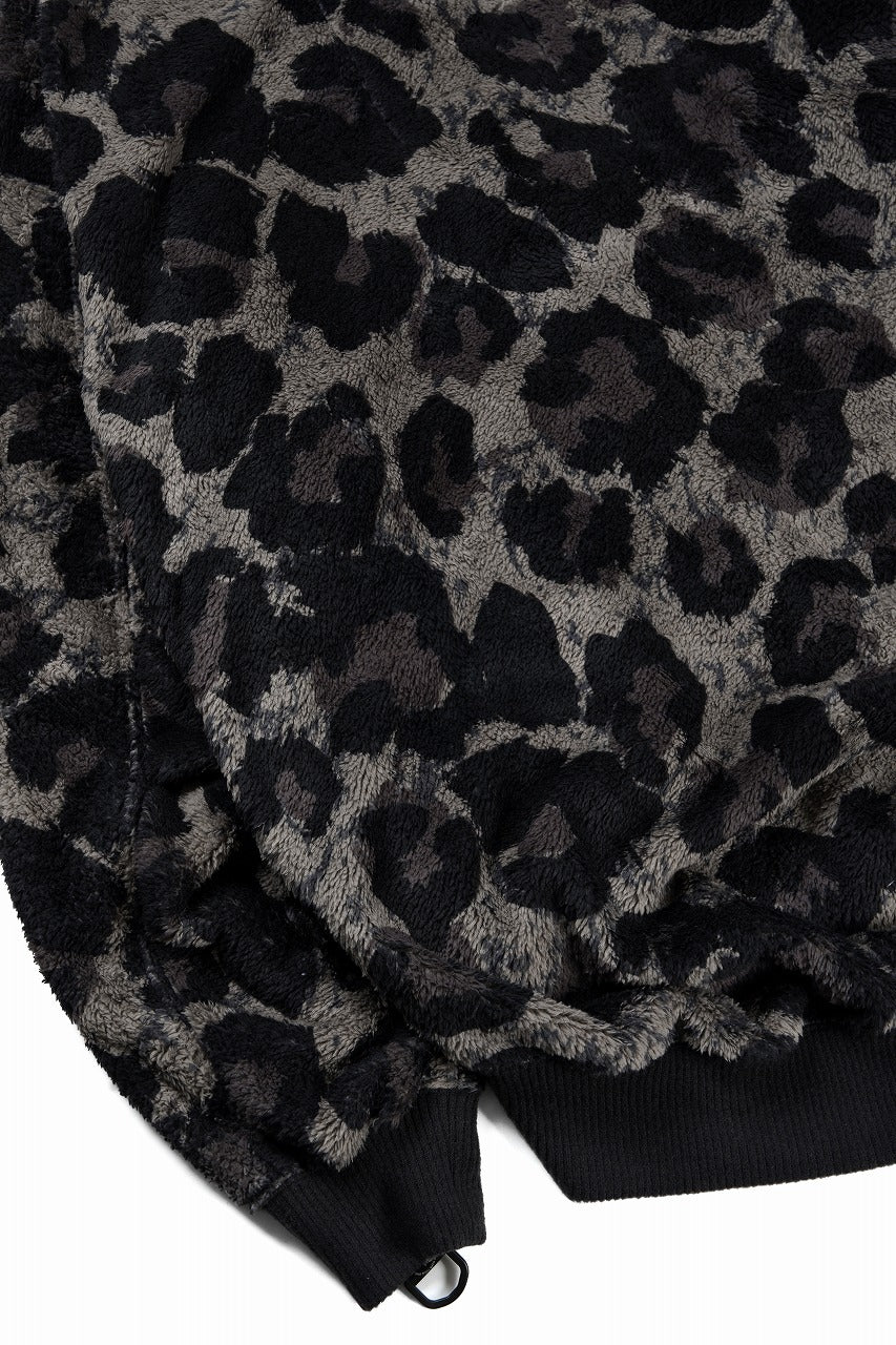 beauty : beast LARGE LEOPARD FLEECE CARDIGAN (DARK LEOPARD) - Image 9