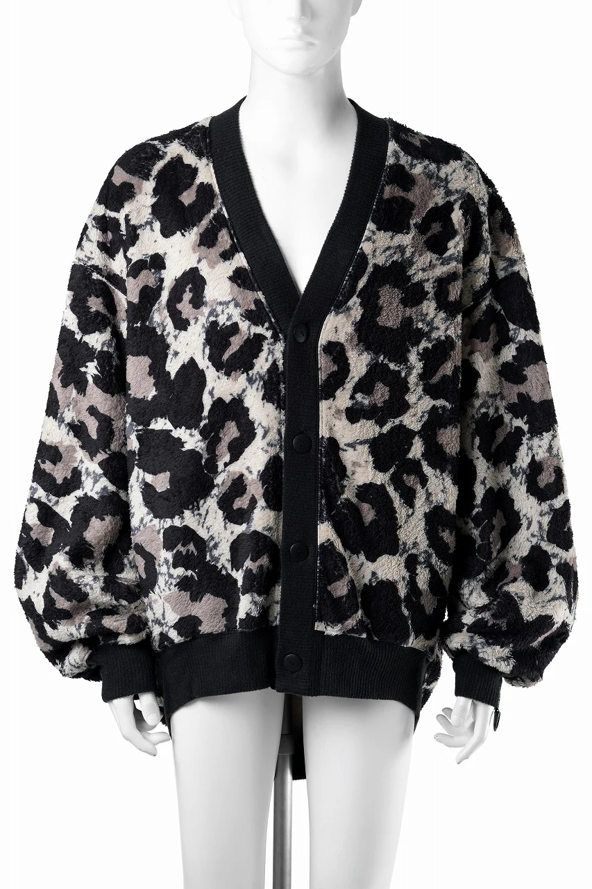 beauty : beast LARGE LEOPARD FLEECE CARDIGAN (LIGHT LEOPARD) - Image 8