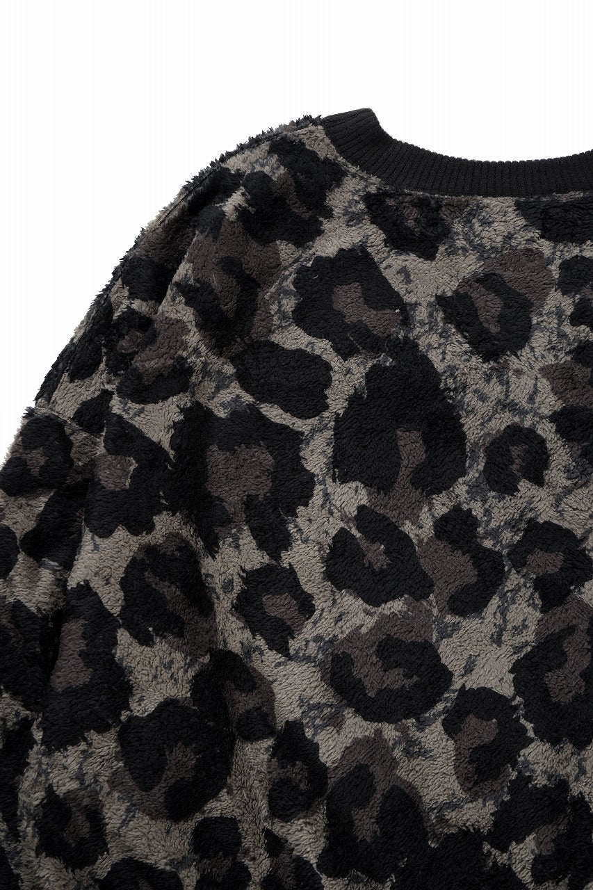 beauty : beast LARGE LEOPARD FLEECE PULLOVER (DARK LEOPARD) - Image 7
