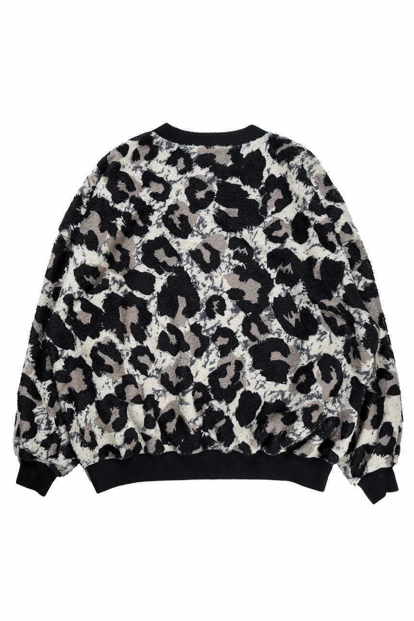 beauty : beast LARGE LEOPARD FLEECE PULLOVER (LIGHT LEOPARD) - Image 2