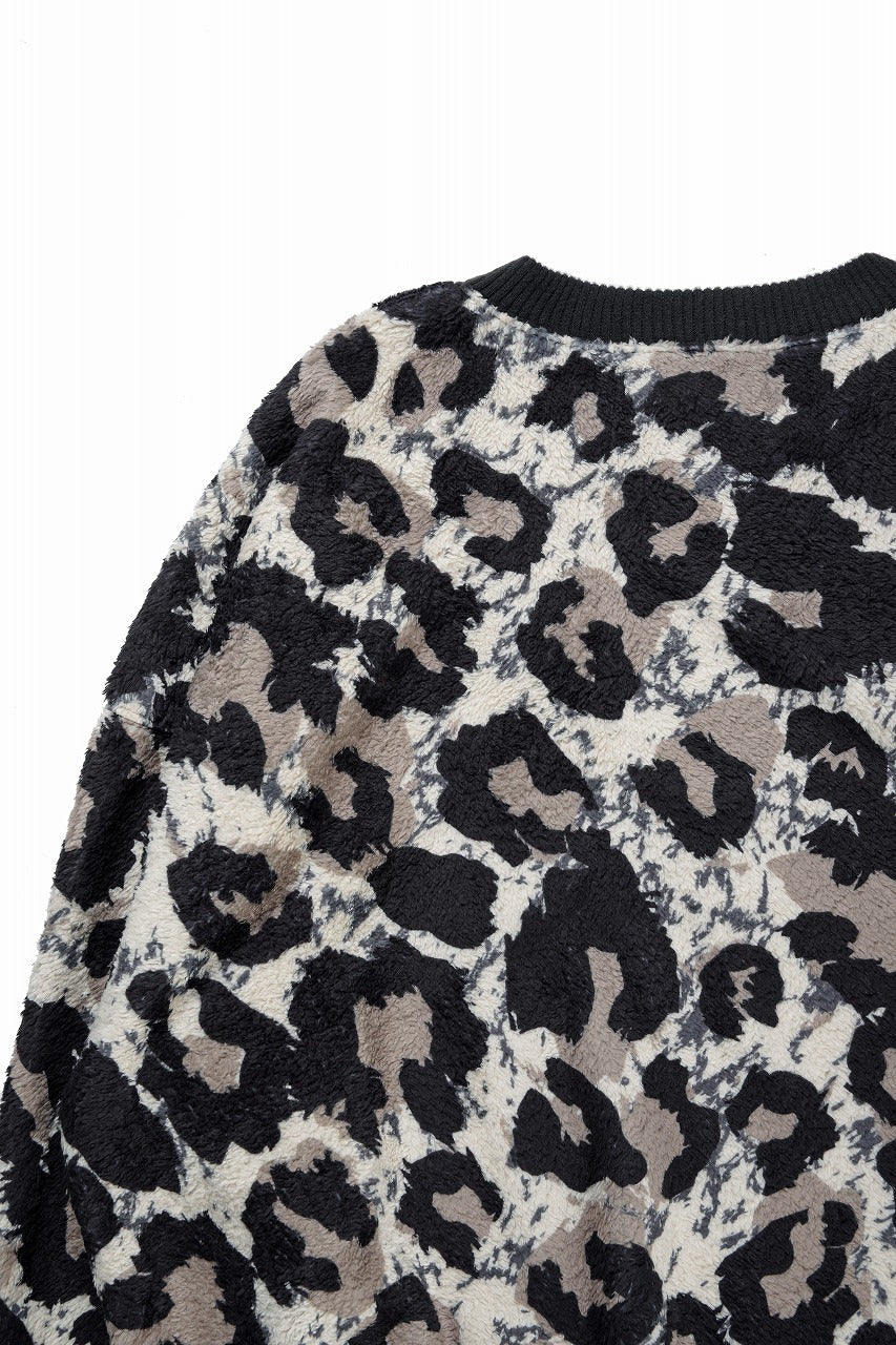 beauty : beast LARGE LEOPARD FLEECE PULLOVER (LIGHT LEOPARD) - Image 7