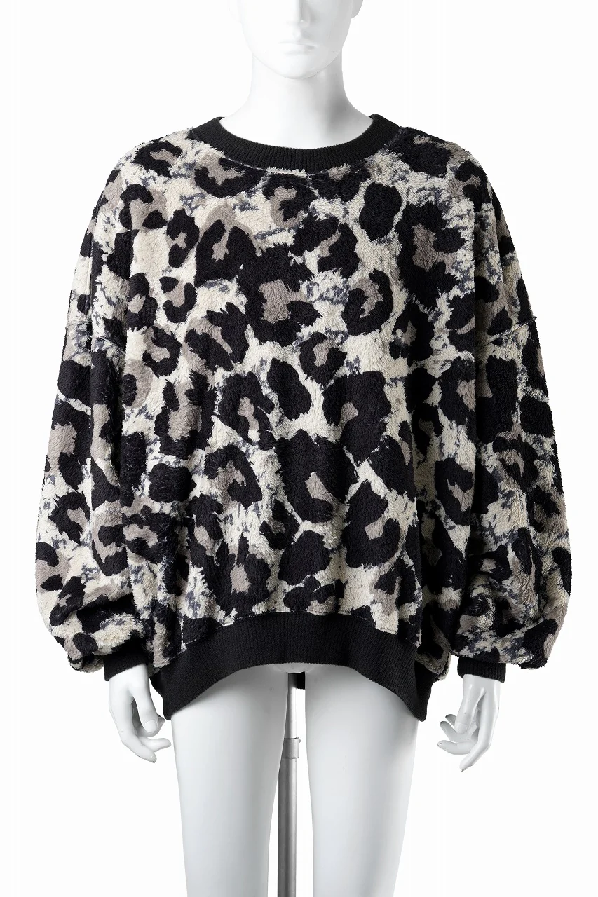 beauty : beast LARGE LEOPARD FLEECE PULLOVER (LIGHT LEOPARD) - Image 9