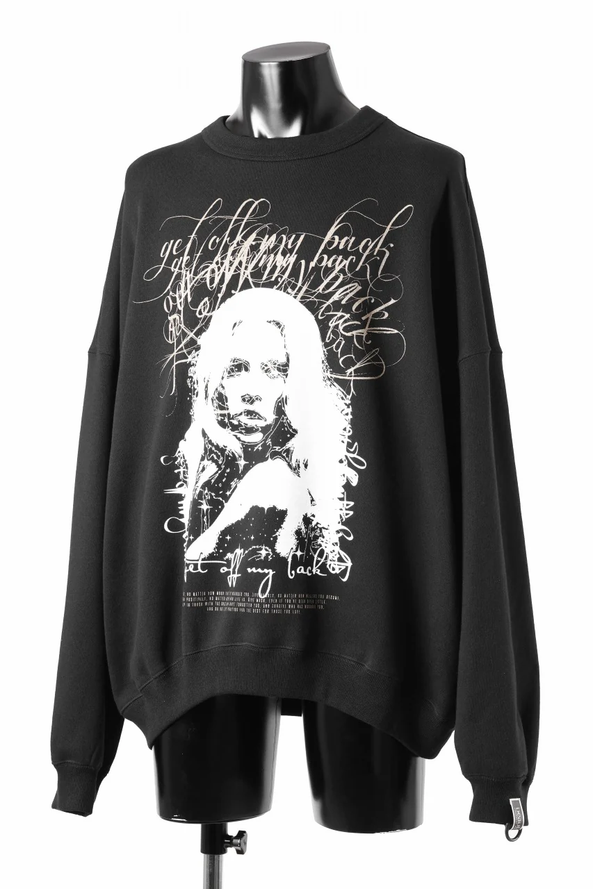 beauty : beast MONTAGE CREWNECK SWEAT SHIRT (BLACK) - Image 2