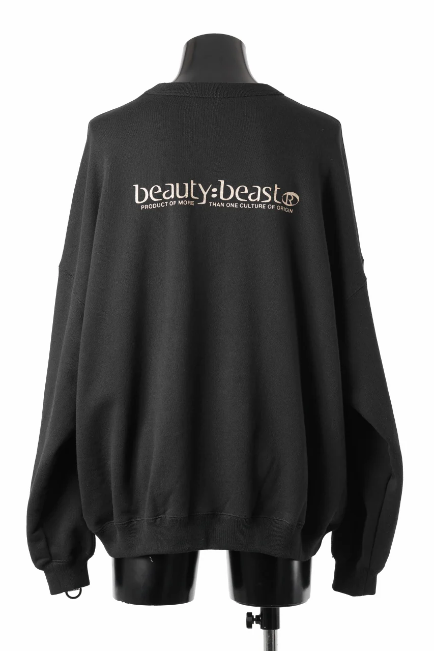 beauty : beast MONTAGE CREWNECK SWEAT SHIRT (BLACK) - Image 4