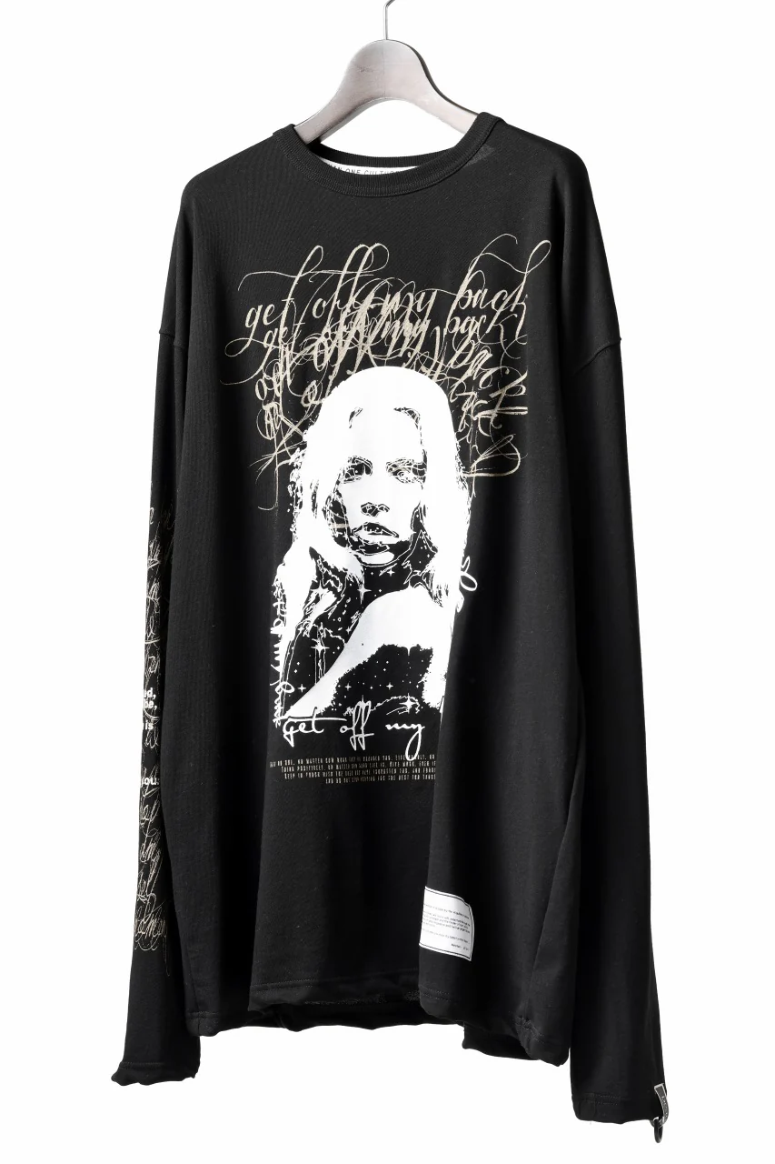beauty : beast MONTAGE L/S TEE (BLACK) - Image 2