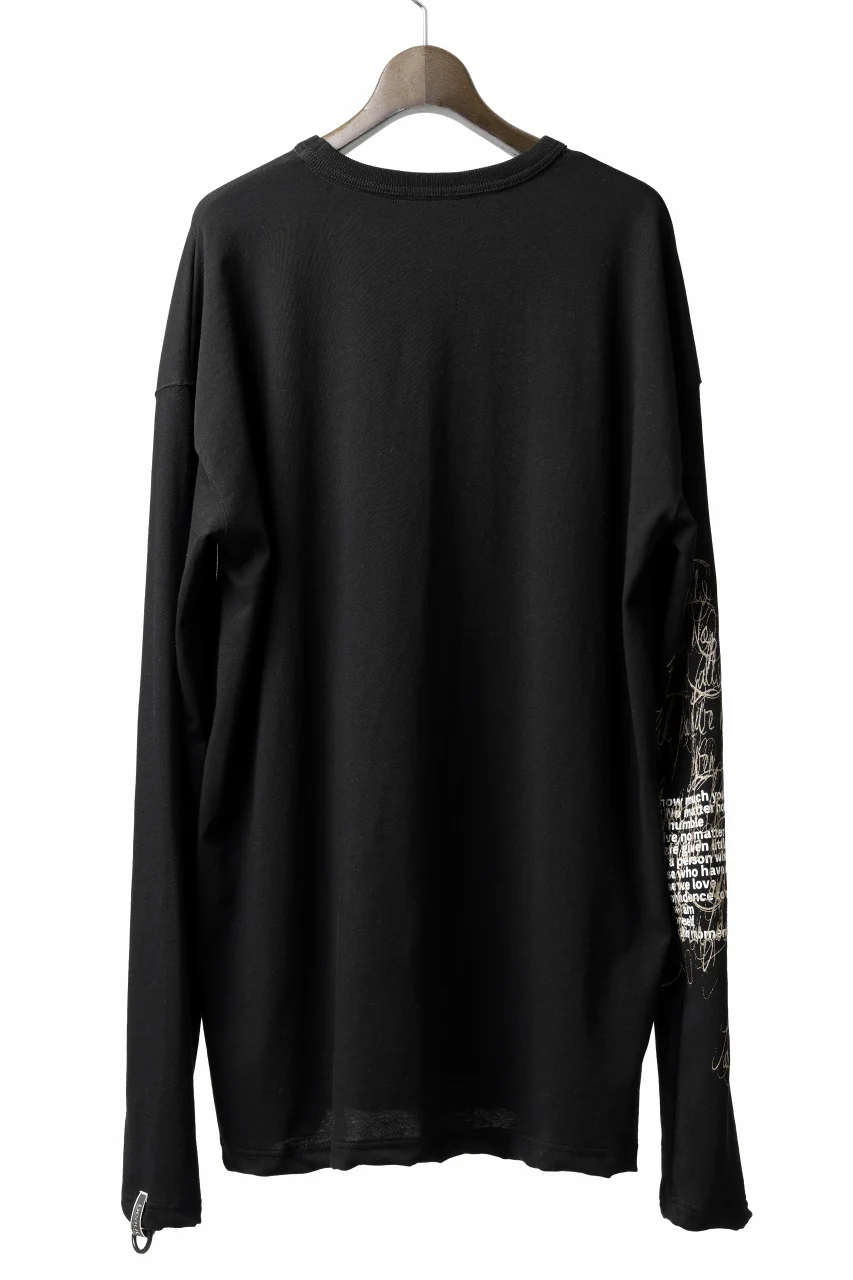 beauty : beast MONTAGE L/S TEE (BLACK) - Image 3