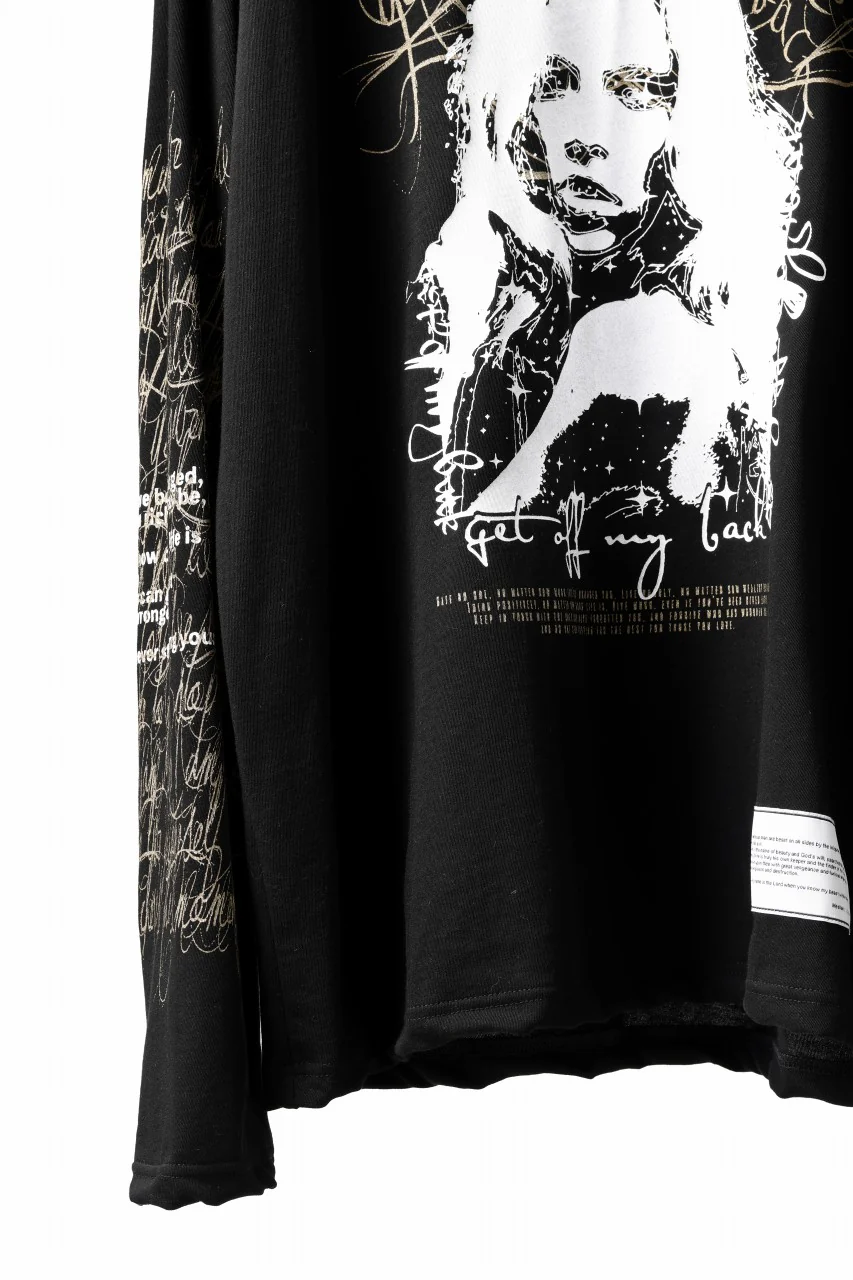 beauty : beast MONTAGE L/S TEE (BLACK) - Image 5