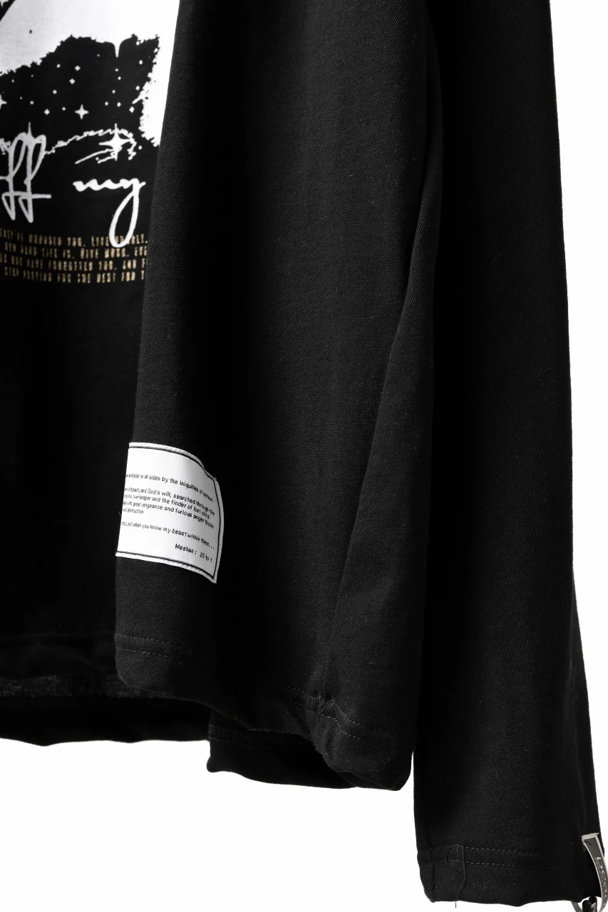 beauty : beast MONTAGE L/S TEE (BLACK) - Image 9