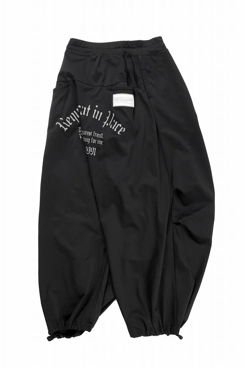 beauty : beast SUPER WIDE SAROUEL PANTS (BLACK) - Image 3