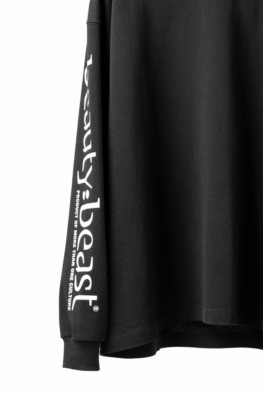 beauty : beast x 20471120 COLLABORATION L/S TEE _1 (BLACK) - Image 7