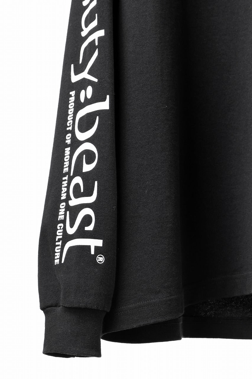 beauty : beast x 20471120 COLLABORATION L/S TEE _1 (BLACK) - Image 8