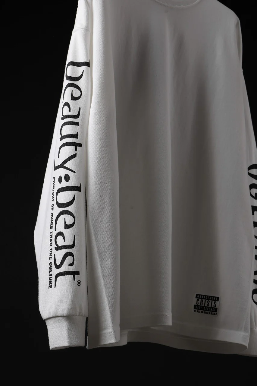 beauty : beast x 20471120 COLLABORATION L/S TEE _1 (WHITE) - Image 9